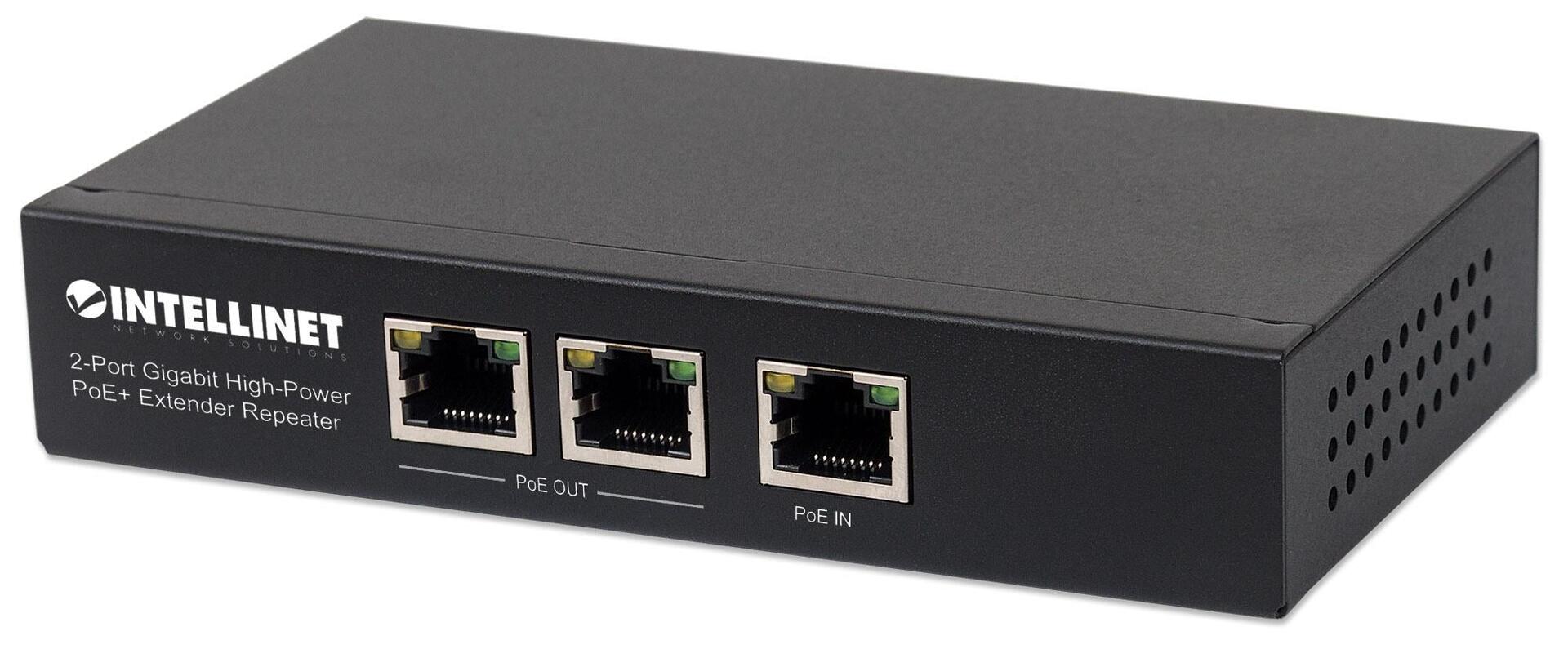 Ripetitore PoE+ Extender ad alta potenza 2 porte Gigabit
