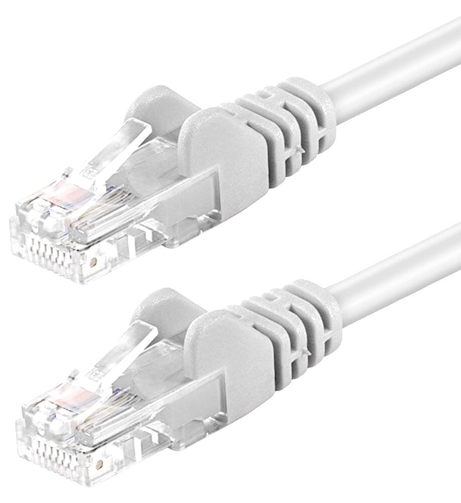 Cavo di rete Patch in Rame Cat. 6A Bianco UTP 2m