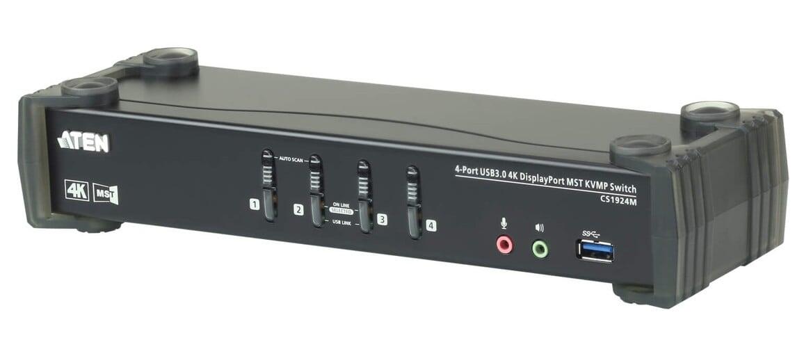 Switch KVMP 4K DisplayPort a 4 porte MST USB3.0, CS1924M