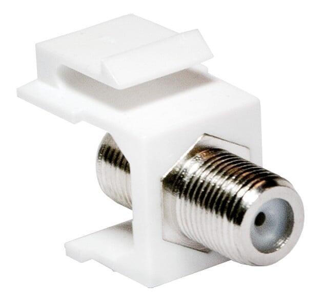 Adattatore Keystone BNC 75 Ohm F/F Bianco
