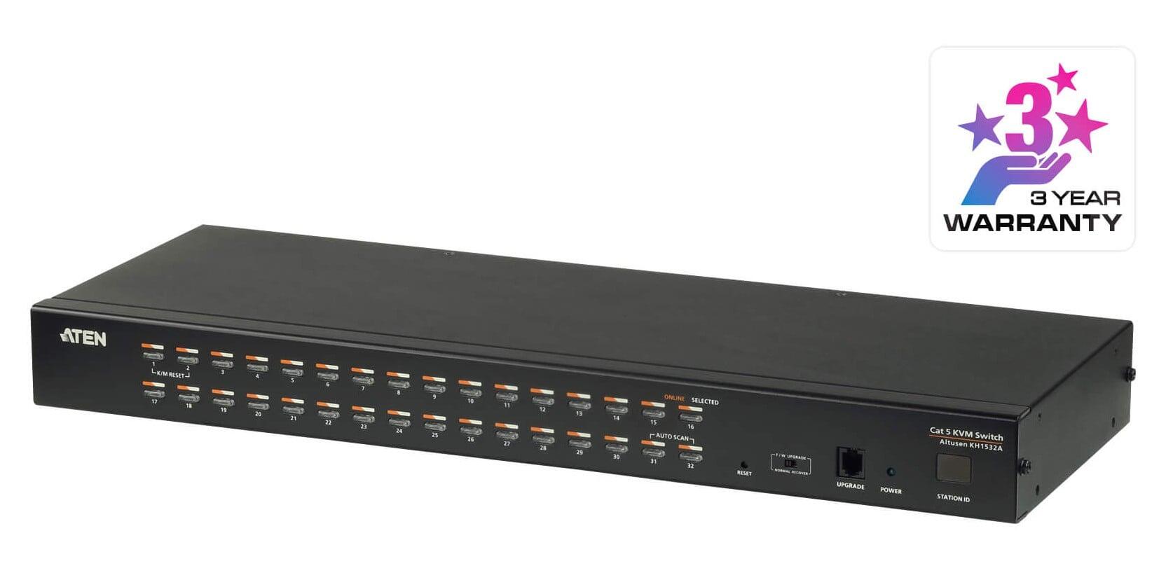 Switch KVM Cat.5 a 32 porte con porta Daisy-Chain, KH1532A