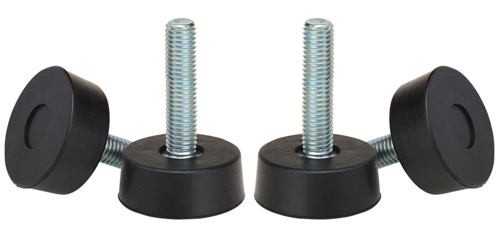 Kit 4 Piedi di Livellamento Antivibrazioni per Armadi Rack