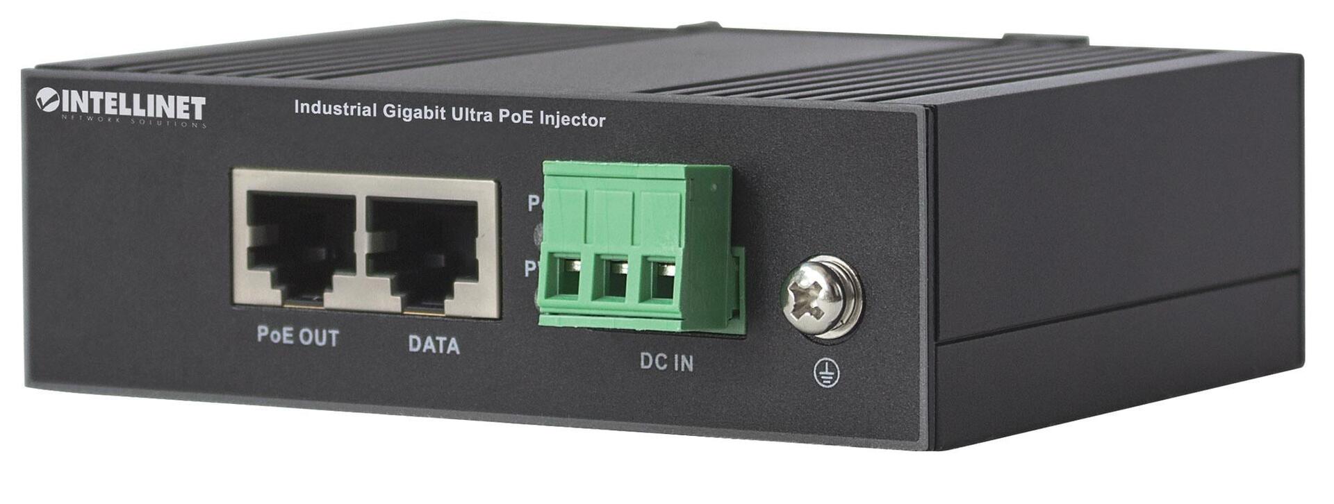 Iniettore Industriale per Guida DIN Gigabit Ultra PoE 60W