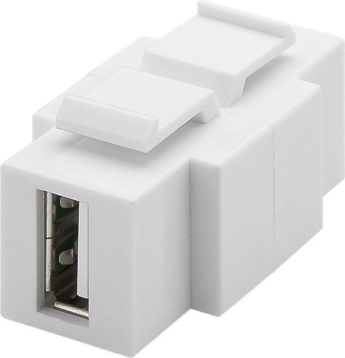 Adattatore Keystone USB2.0 A/B Installabile in Entrambi i Lati