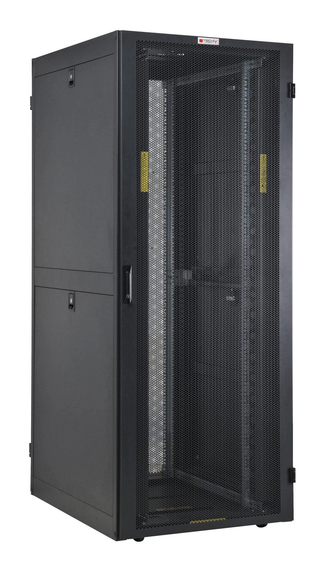 Armadio NetRack 19'' 600x1000 42 Unità Ventilato Nero da Assemblare