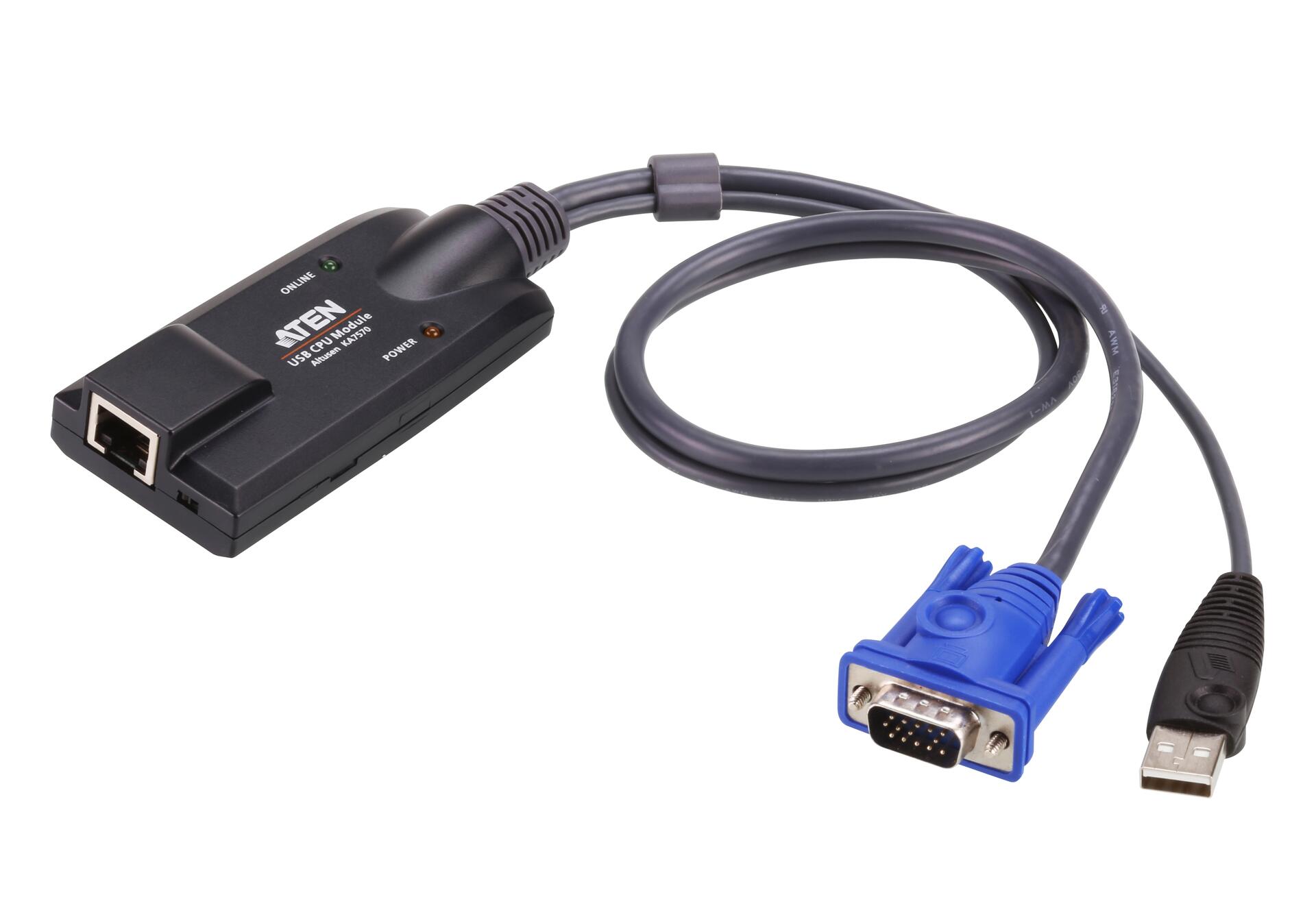 Adattatore KVM USB VGA con Supporto Video Composito, KA7170