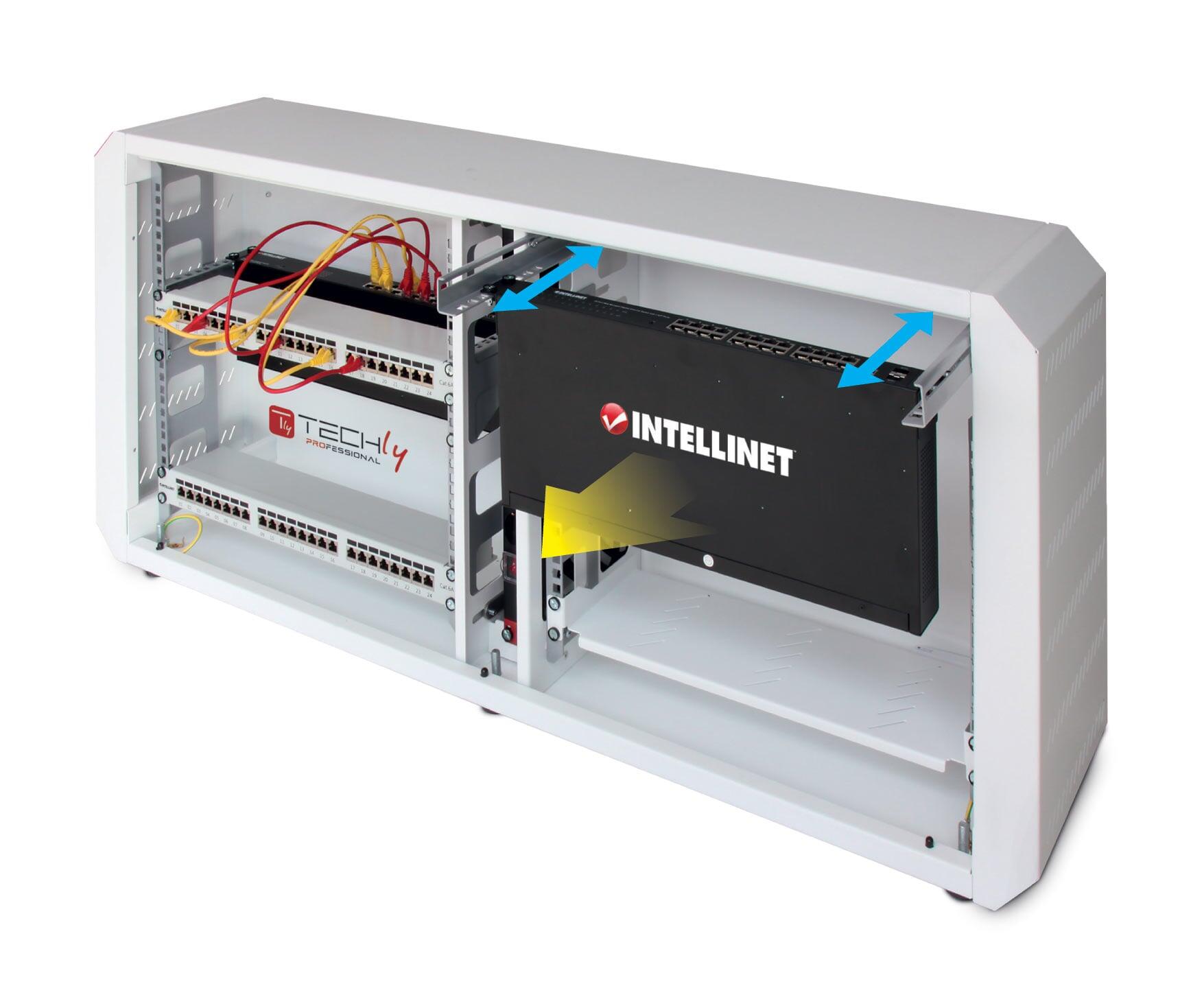 Armadio rack 19'' Ghost  con porta grigliata Bianco