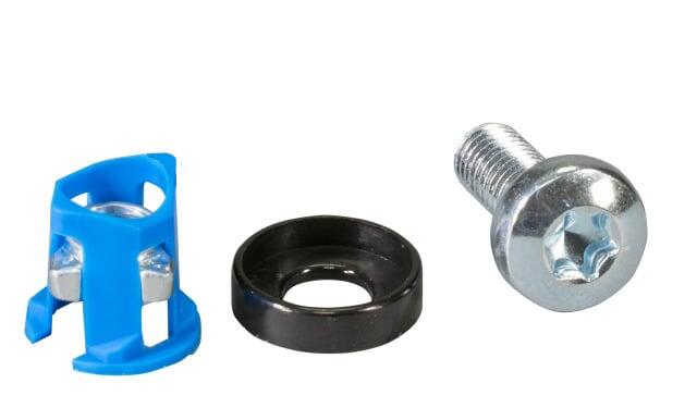 Kit Set 50 Viti M6 Torx 50 Dadi e 50 Rondelle Montaggio Frontale Rack