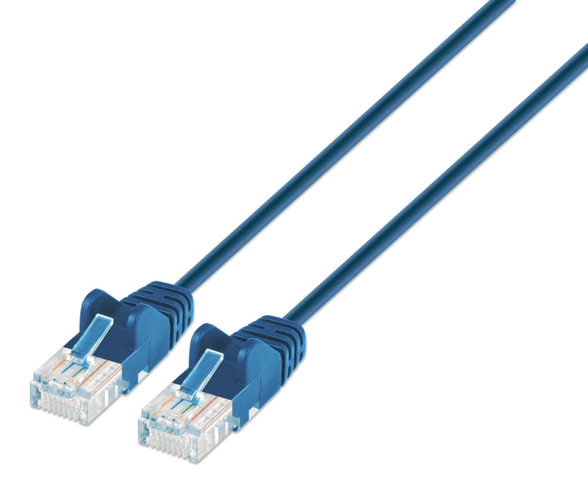 Cavo patch di rete Cat6 UTP Slim  1,5 m Blu