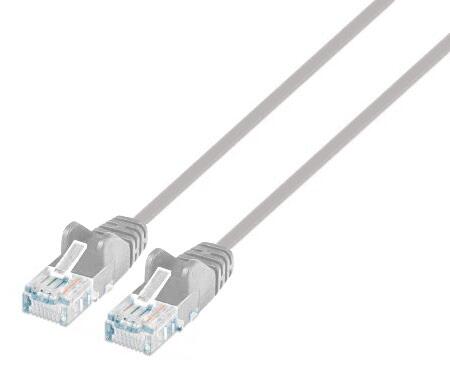 Cavo patch di rete Cat6 UTP Slim  0,5 m grigio