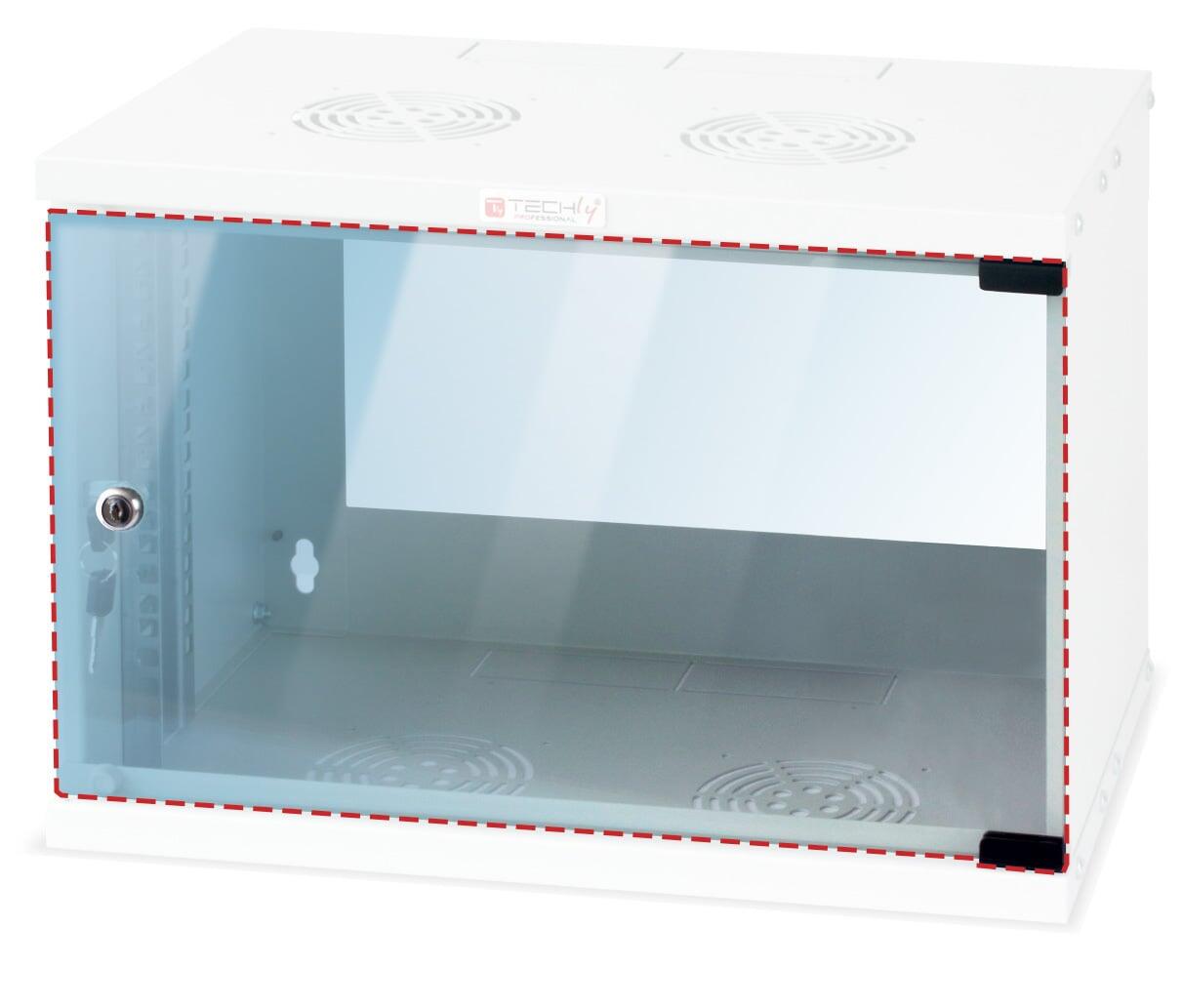 Vetro di Ricambio per Armadio Rack 19'' da Muro 9U