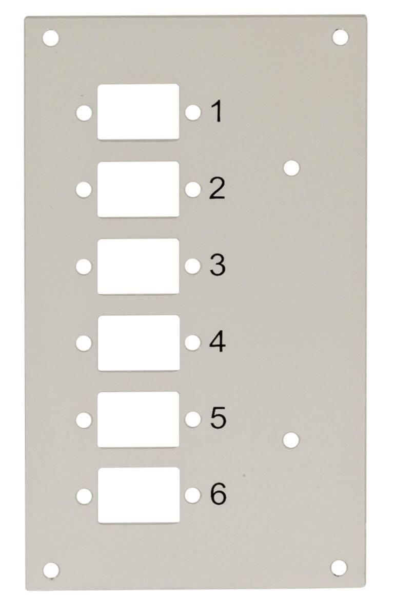 Pannello Frontale 6 Connessioni SC-Simplex per Box Ottico