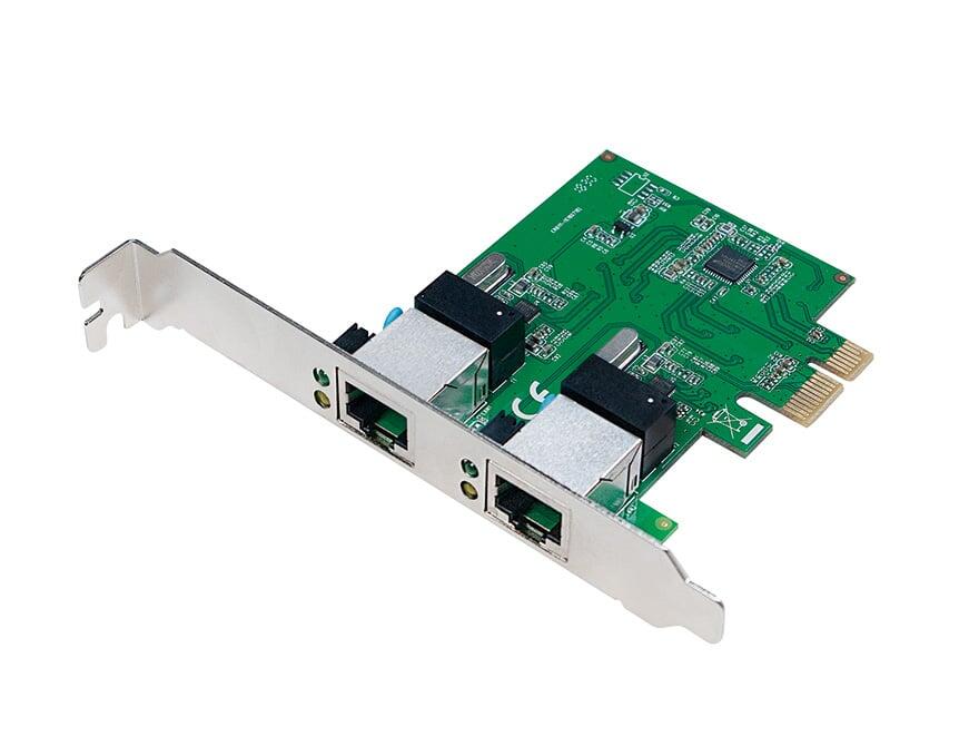 Scheda di rete 2 porte Gigabit PCI Express