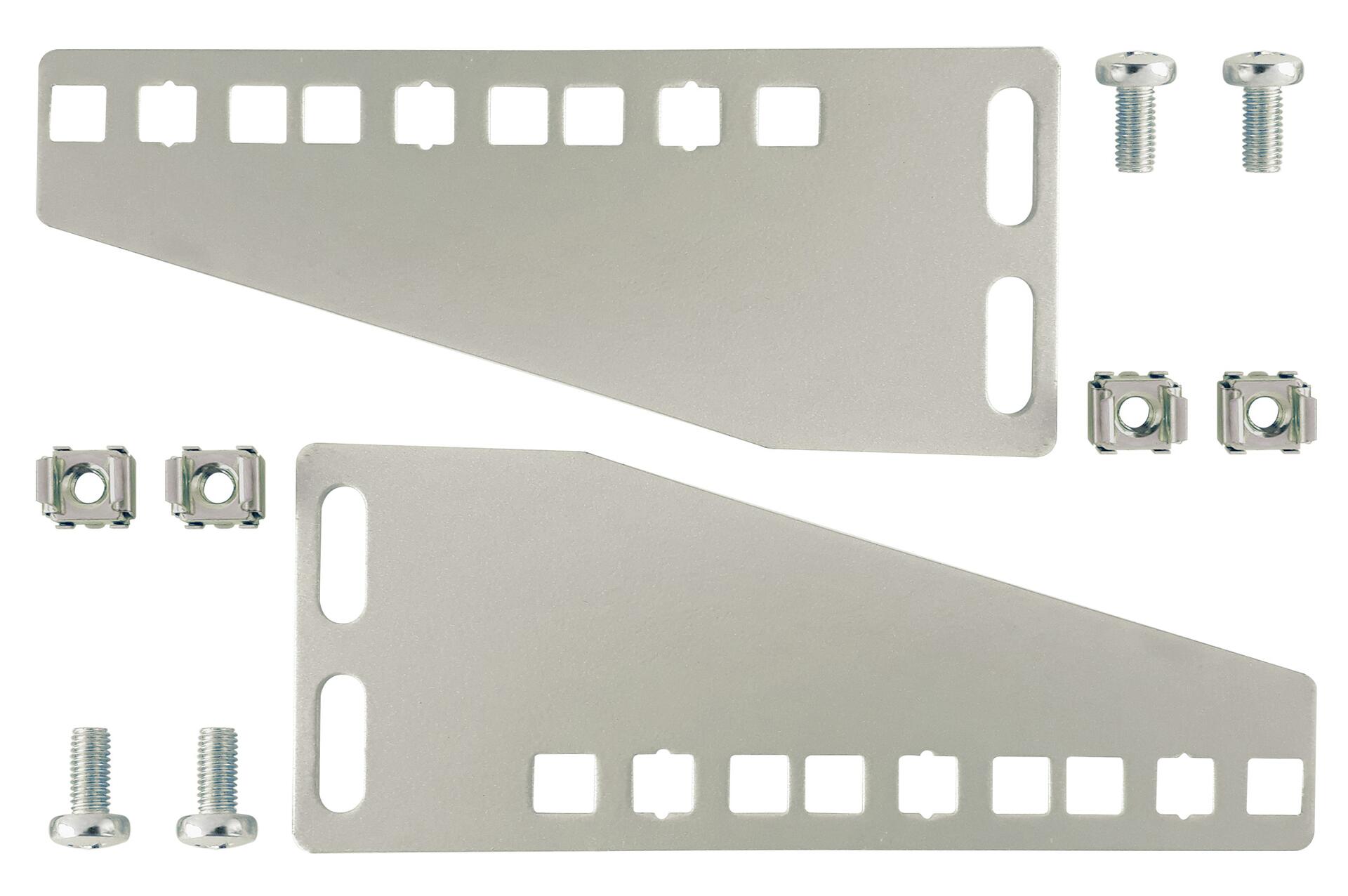 Coppia di staffe 3U per installazione verticali apparecchiature rack 19''