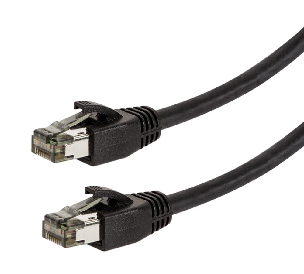 Cavo di Rete Patch in Rame Cat. 8.1 SFTP LSZH 0,5 m Nero