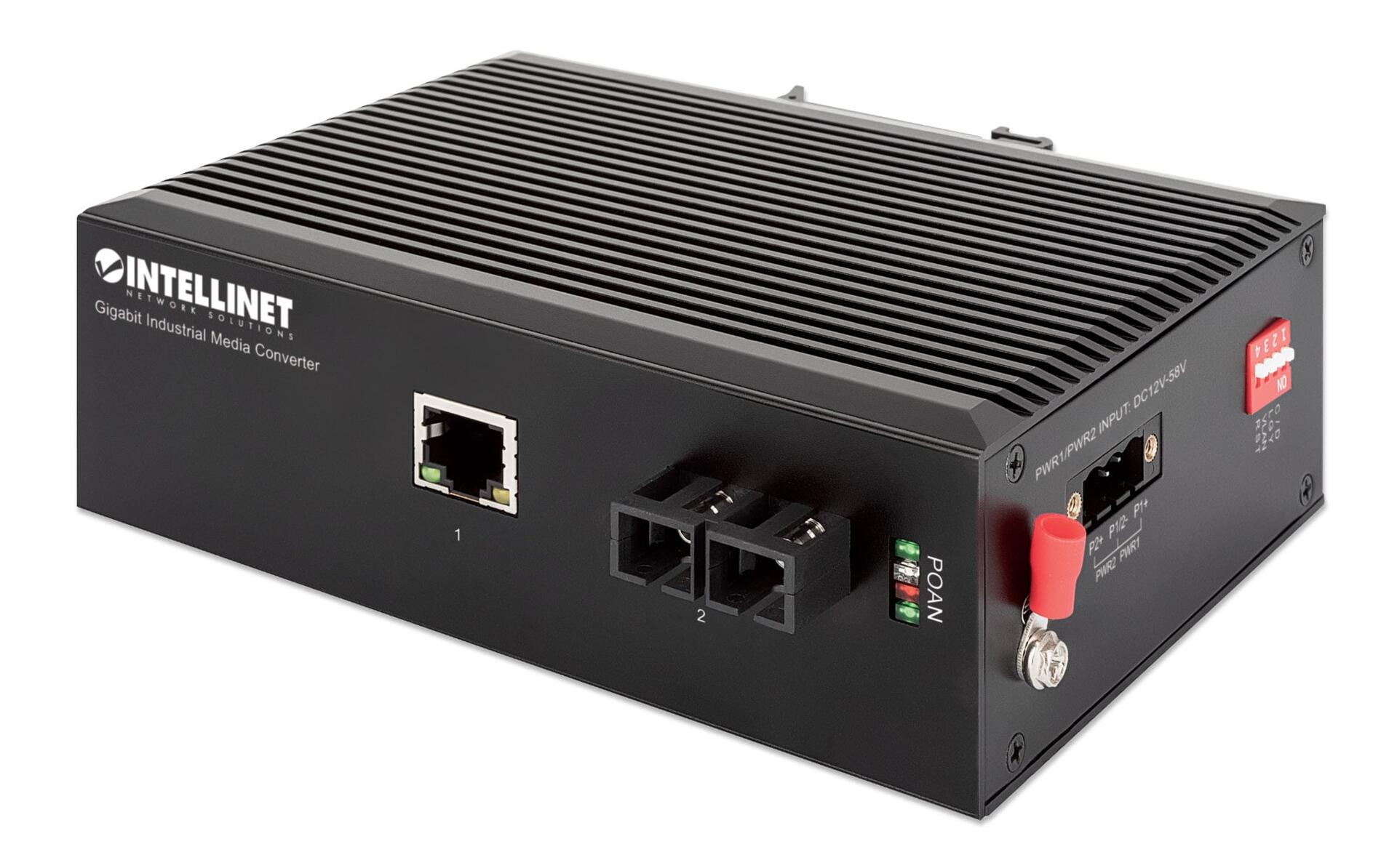 Media Converter Industriale Gigabit 1000Base-SX Monomodale