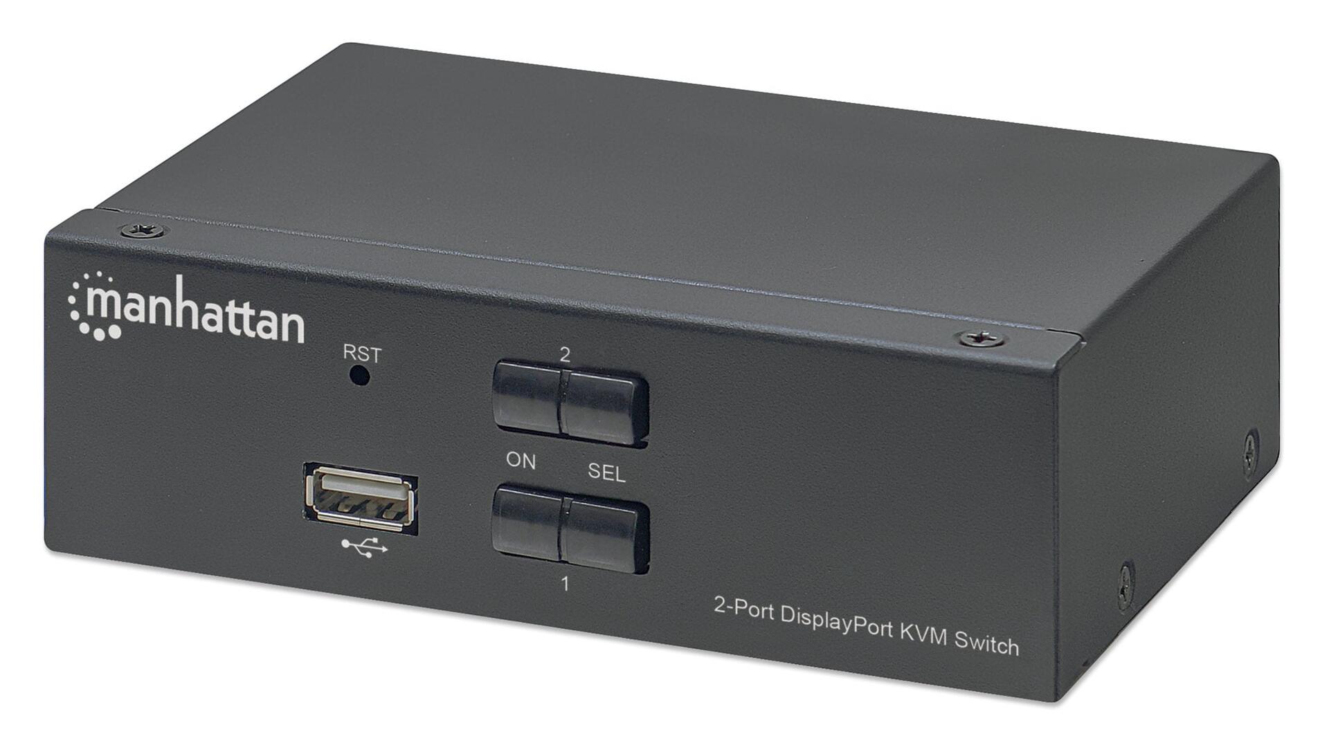 Switch KVM DisplayPort 1.2 a 2 porte 4K con Audio