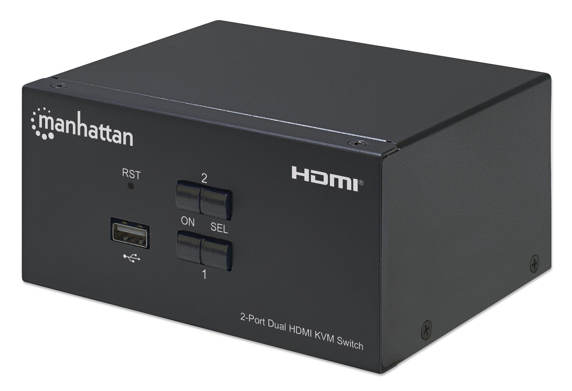 Switch KVM HDMI 2 porte Doppio monitor