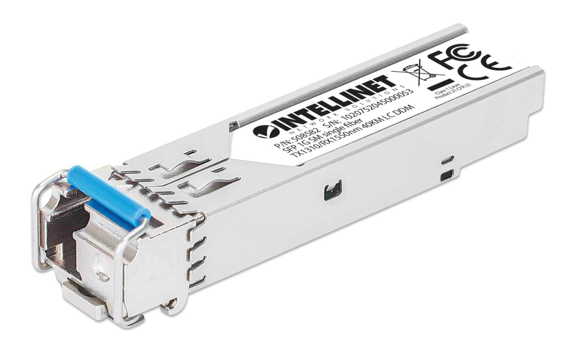 Transceiver SFP Fibra Ottica Monomodale LC 1000Base-BX Bidirezionale WDM