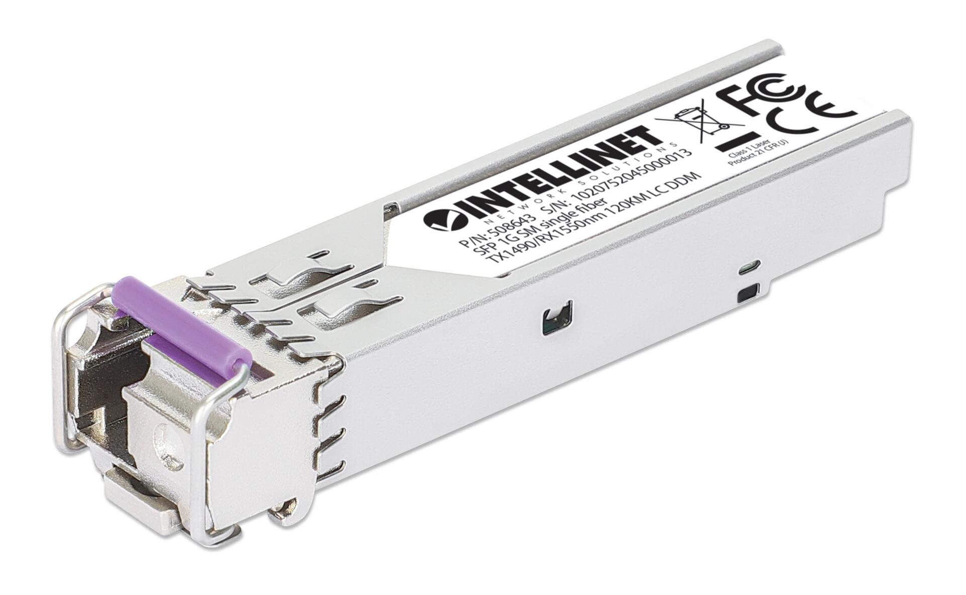Transceiver SFP Fibra Ottica Monomodale LC 1000Base-BX Bidirezionale WDM