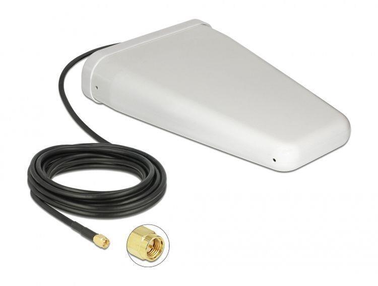 Antenna LTE Direzionale da Esterno SMA 7-9dBi Cavo RG-58 5m Bianco