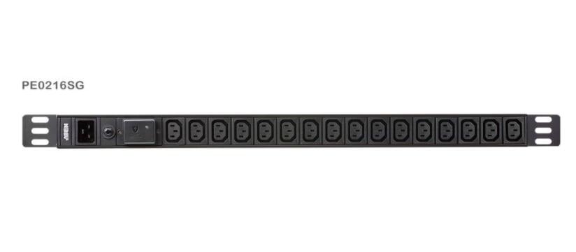 Multipresa Rack PDU 1U 16 porte IEC-C13 Protezione Sovratensione