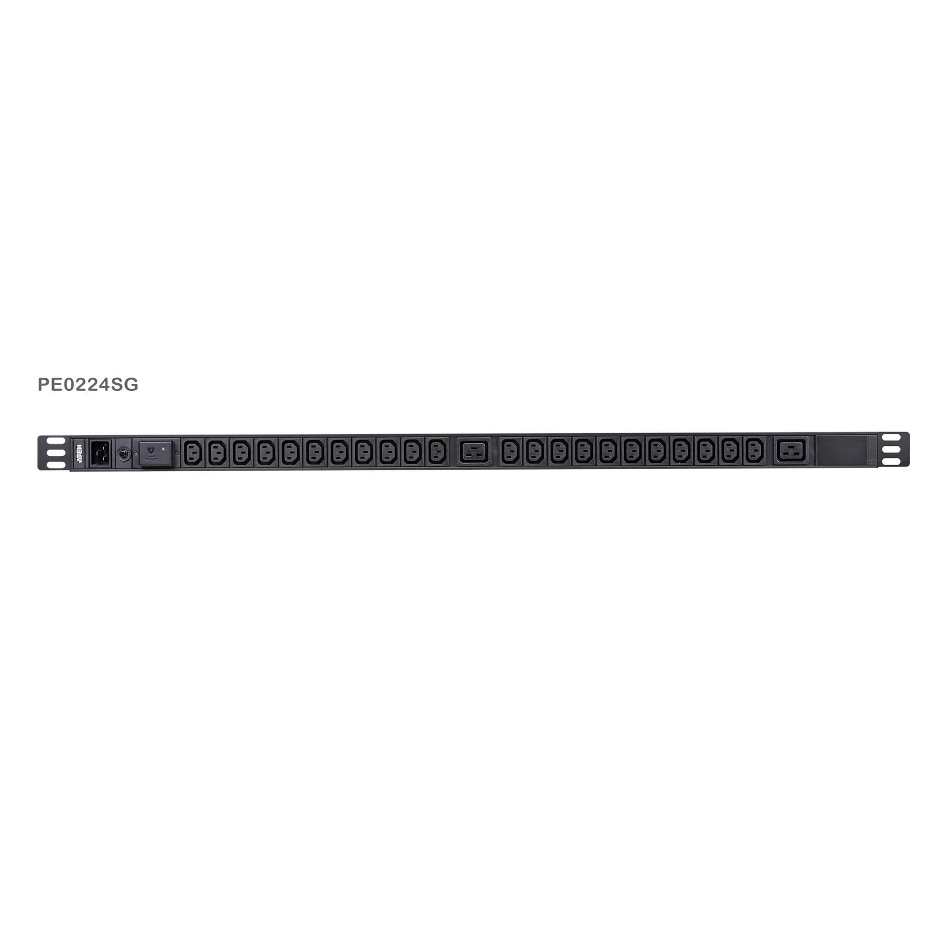 Multipresa Rack PDU 1U 22p IEC-C13 2p C19 Protezione Sovratensione