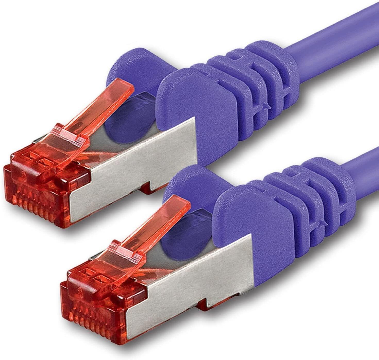 Cavo di rete Patch in rame Cat. 6 Viola SFTP LSZH 2m