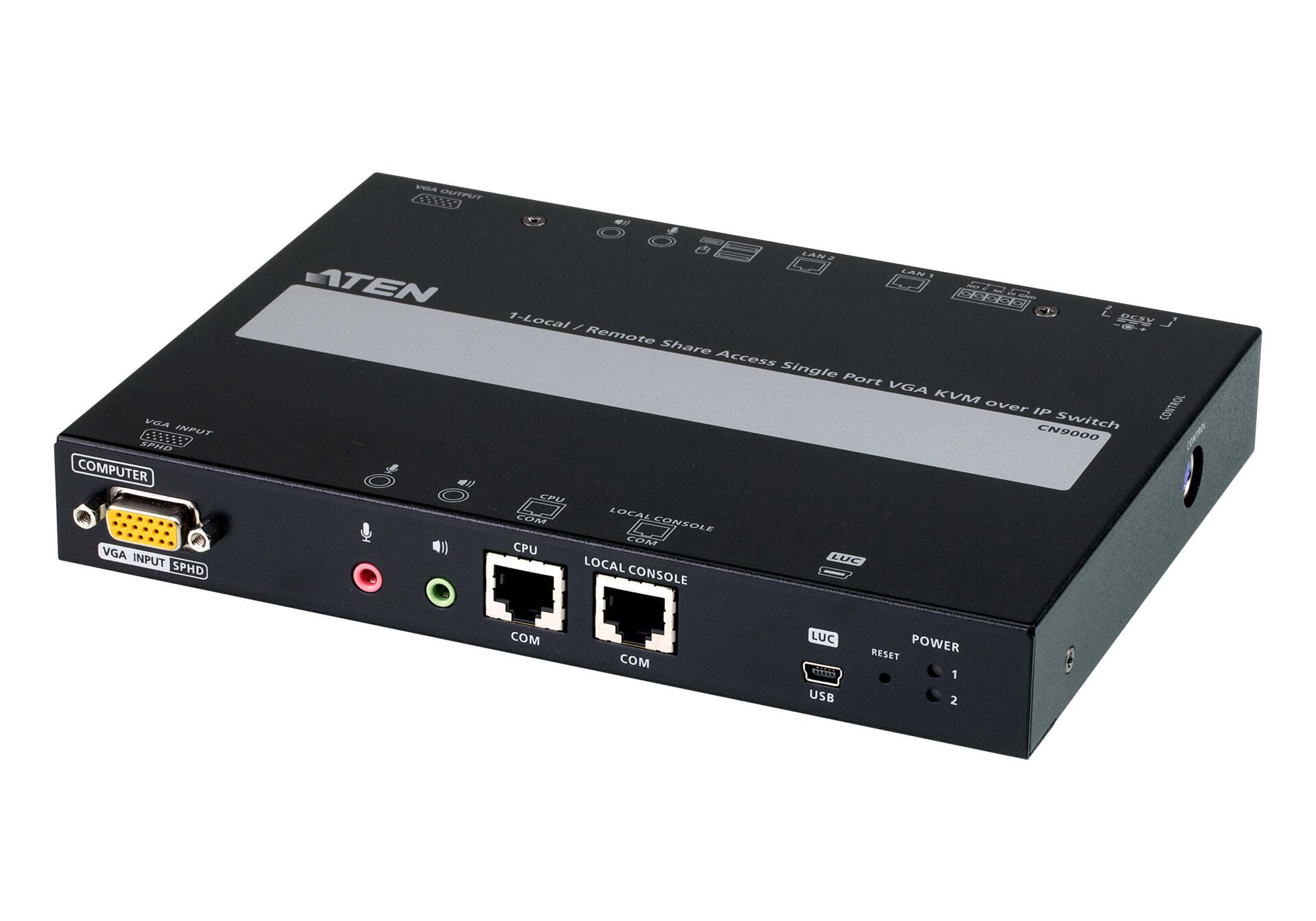 Switch KVM over IP VGA Singola Porta accesso condiviso Locale/Remoto, CN9000-AT-G