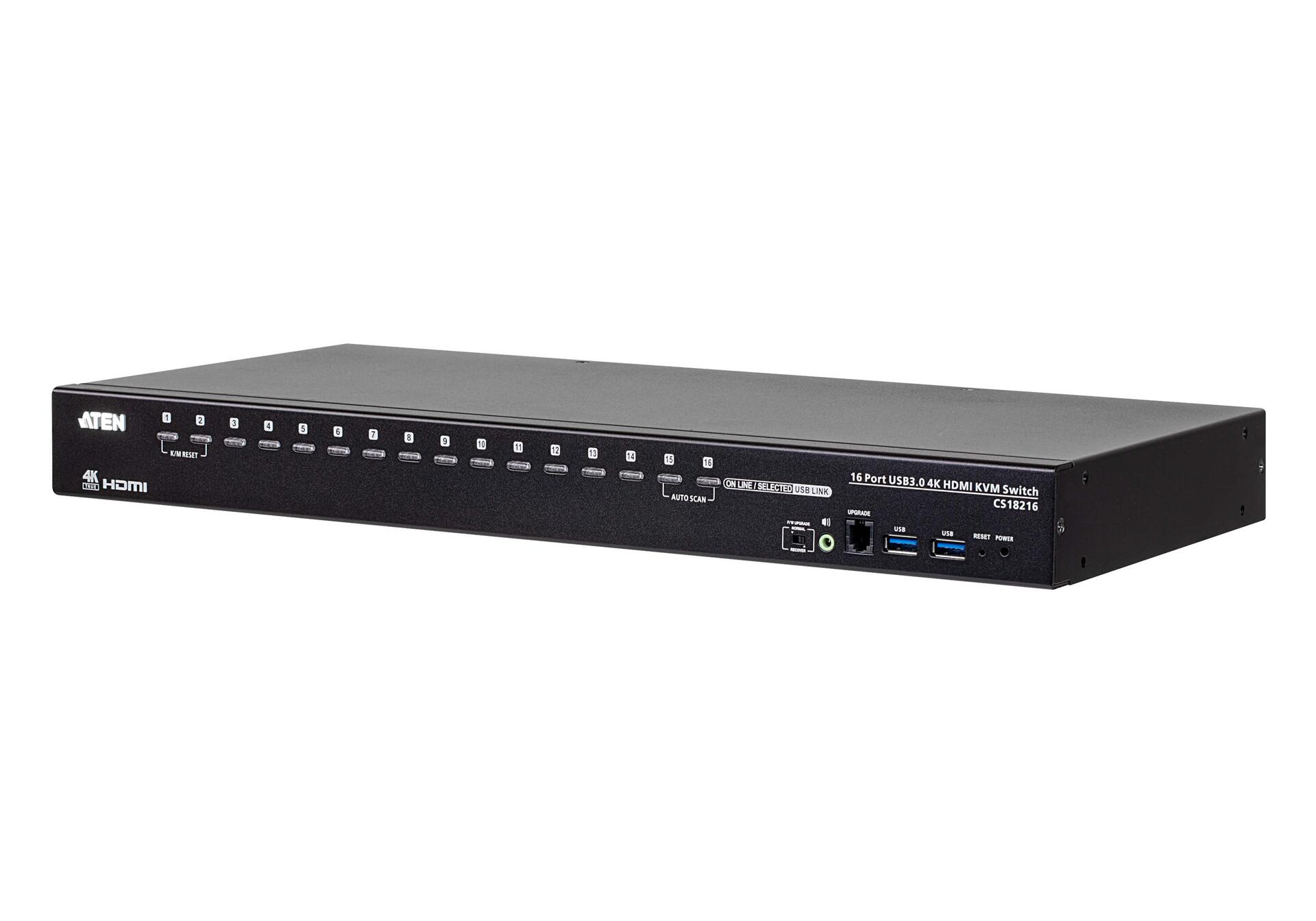 Switch KVM HDMI 4K USB 3.0 a 16 porte, CS18216-AT-G