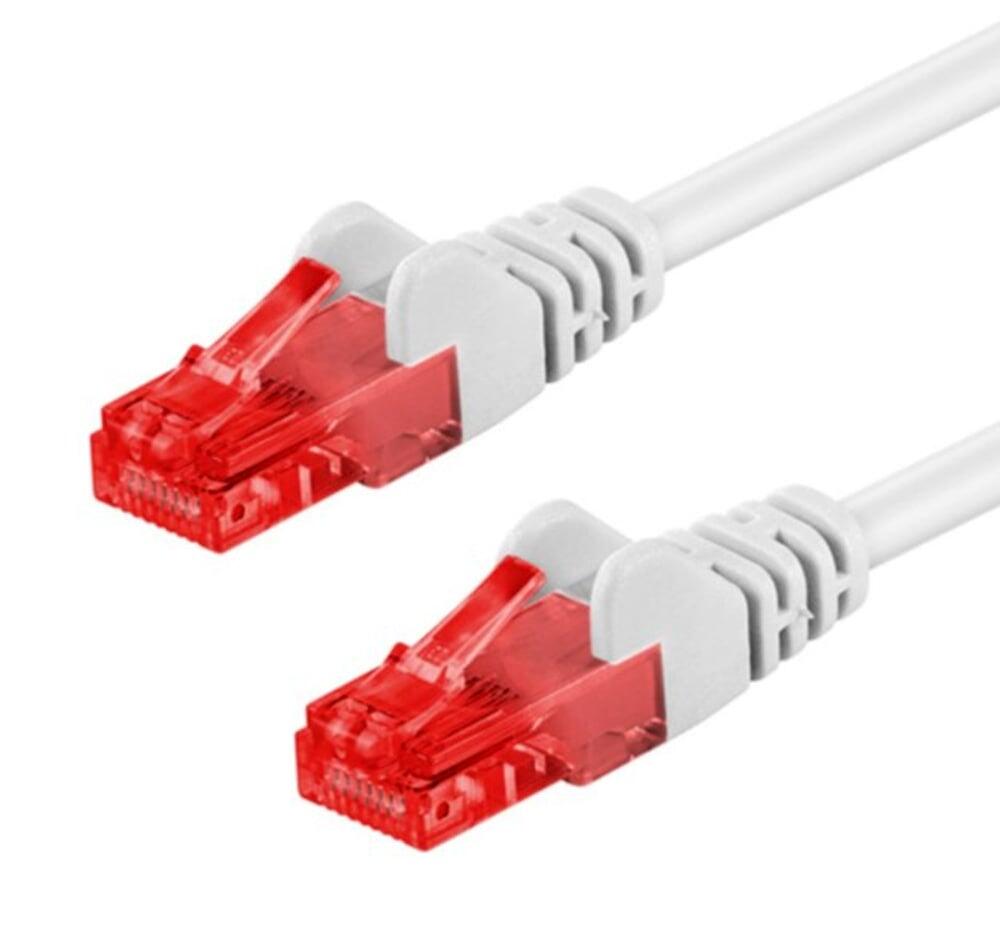 Cavo di rete Patch in CCA Cat.6 Bianco UTP 1m