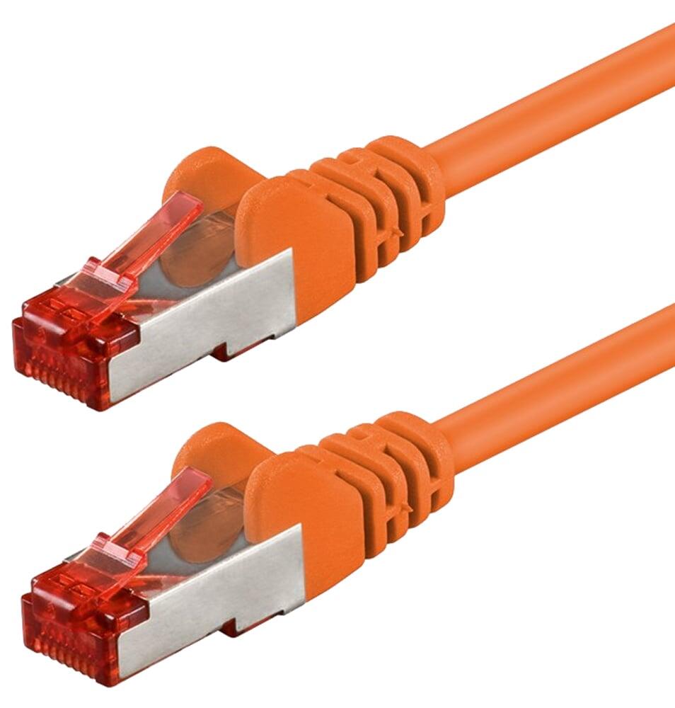 Cavo di rete Patch in rame Cat. 6 Arancione SFTP LSZH 0,25m