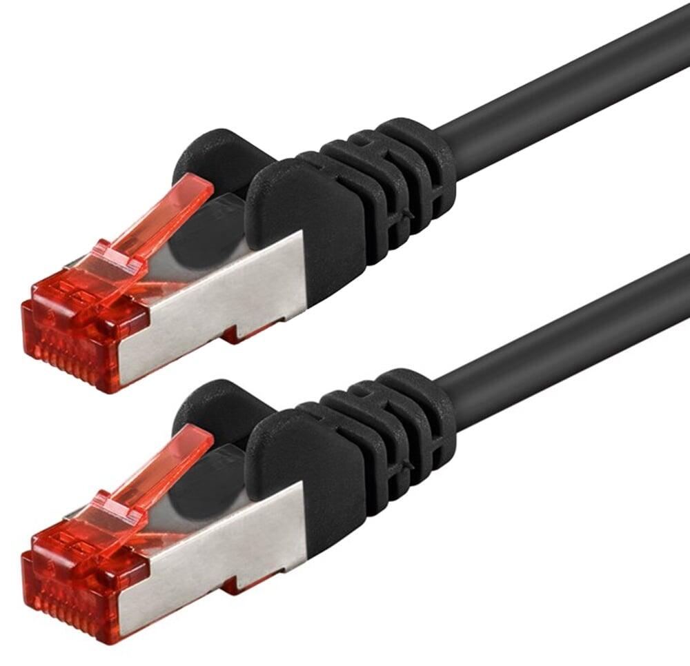 Cavo di rete Patch in rame Cat. 6 Nero SFTP LSZH 0,25m