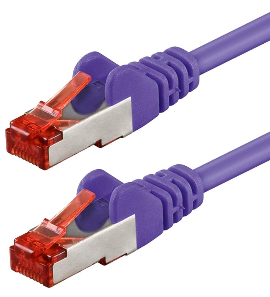 Cavo di rete Patch in rame Cat. 6 Viola SFTP LSZH 5m