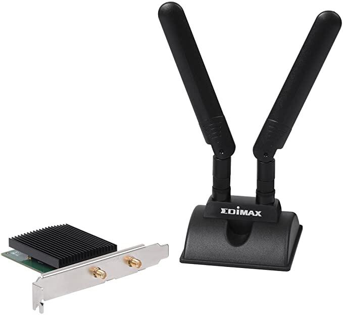 Adattatore WiFi AX3000 Scheda plug-in WLAN PCI Express 3000 MBit/s Bluetooth 5.0, EW-7833AXP