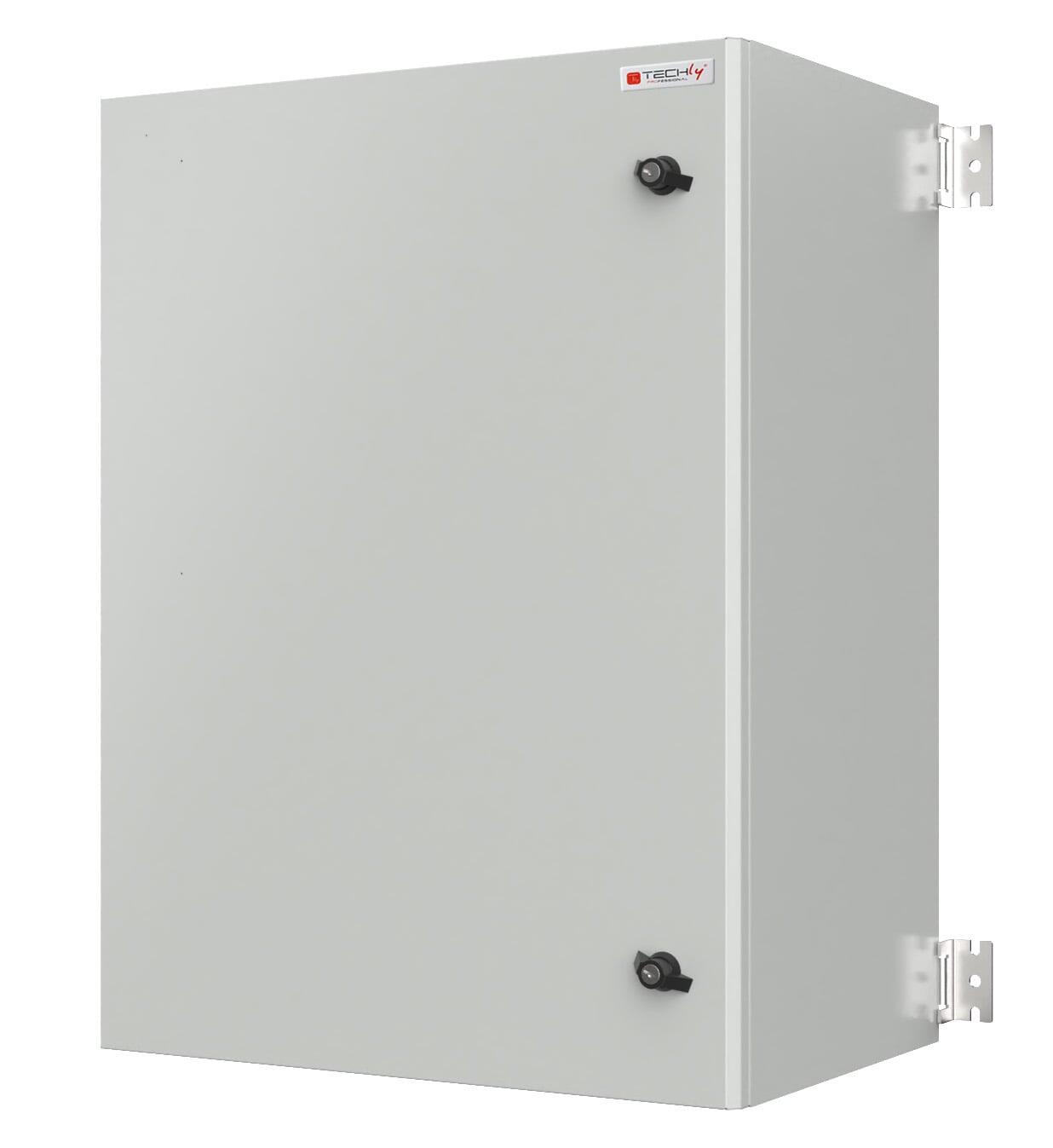 Armadio Rack 19'' a muro 17U grigio IP65 porta cieca prof. 600 mm