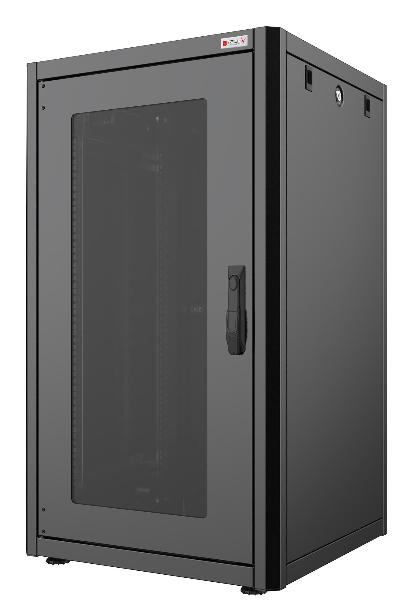 Armadio Rack 19'' 600x600 32 Unità Nero serie Easynet