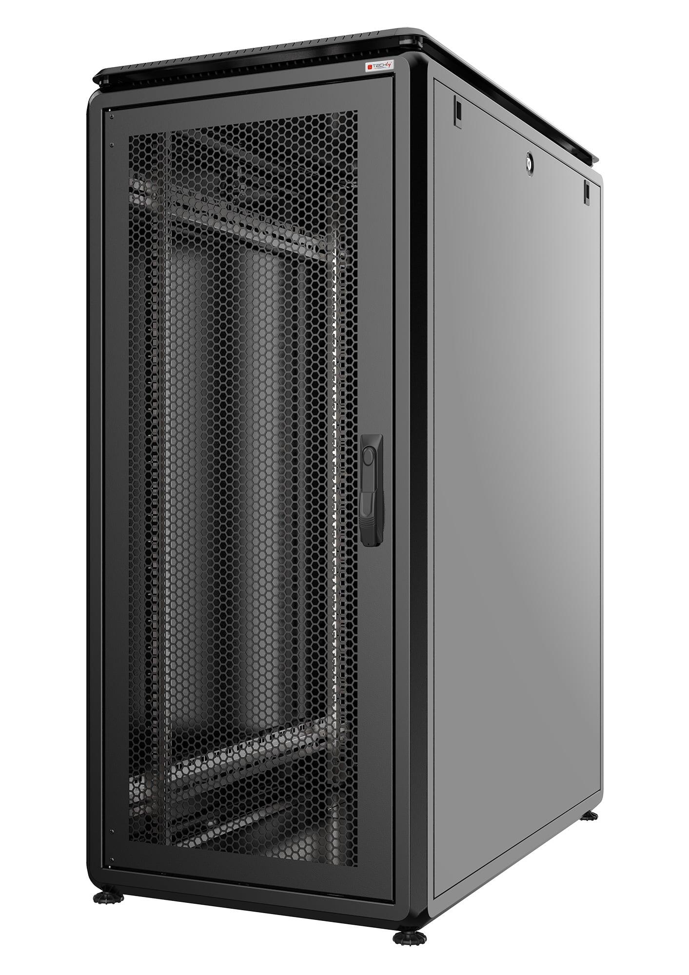 Armadio Server Rack 19'' 600x1000 26U Nero Serie Evolution Porta Grigliata
