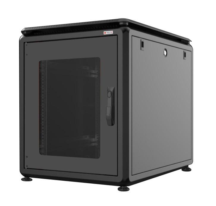 Armadio Rack 19'' 600x800 12 Unità Nero da sotto-scrivania serie Evolution