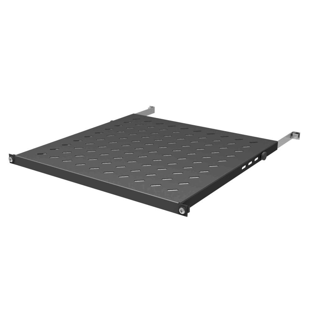 Mensola per Rack 19'' 350-450 mm 0.5U Nero 4 Punti