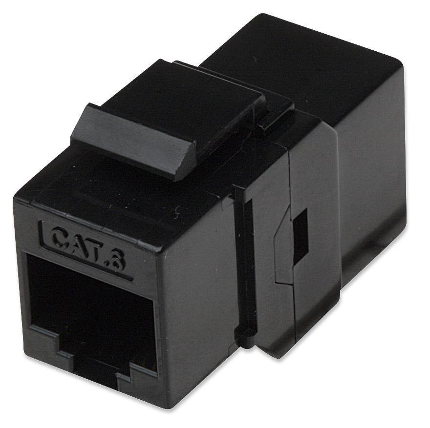 Accoppiatore Keystone RJ45 F/F Cat.6 UTP Nero