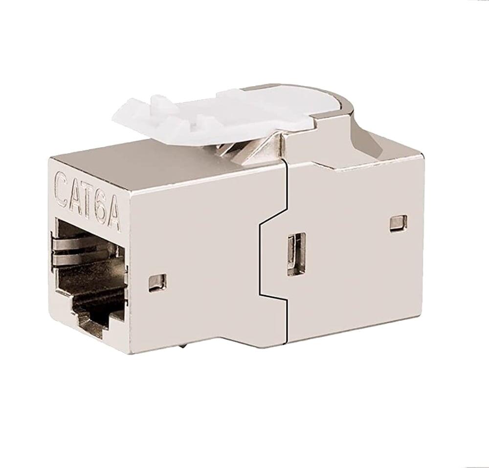 Accoppiatore di Rete RJ45 Cat.6A F/F Schermato FTP da pannello 16.5mm