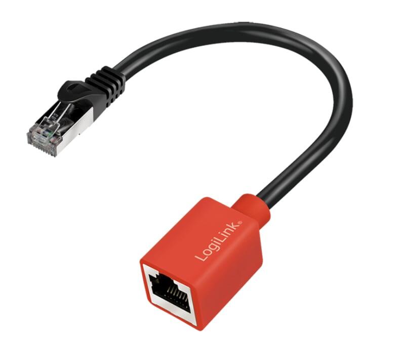 Adattatore RJ45 Cat.6A Classe EA Break Away Protezione Antistrappo 20cm