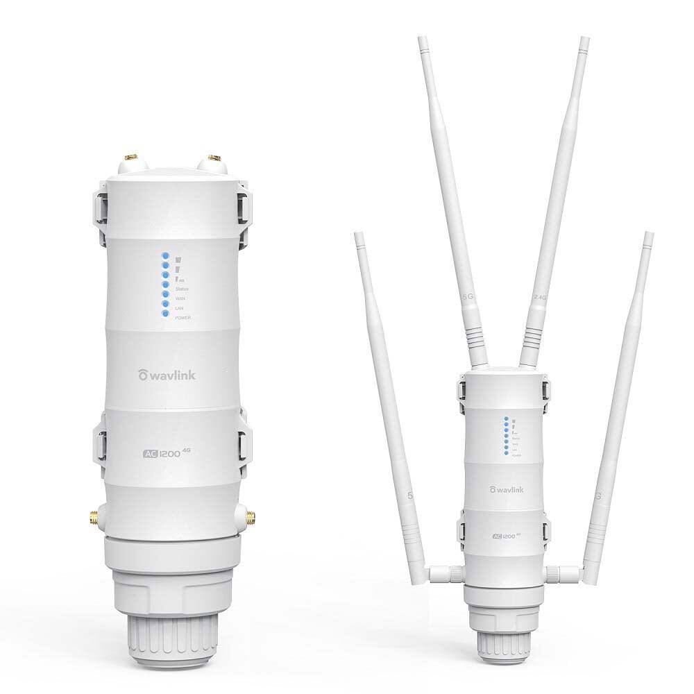 Router Esterno WiFi SIM 4G Slot SIM AC1200/4G LTE con POE Passivo Dual Band