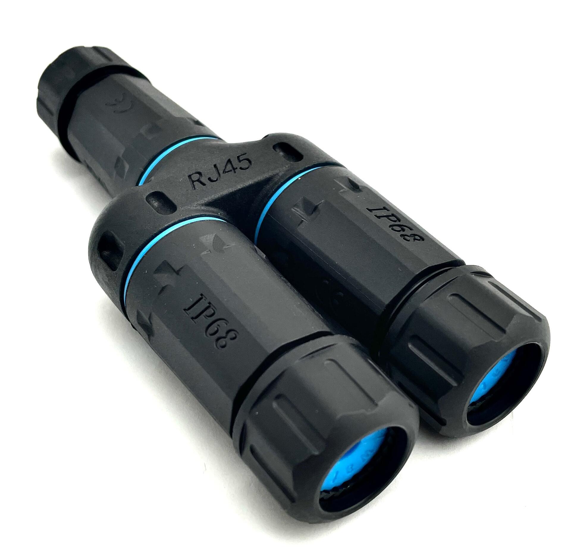 Accoppiatore Adattatore Cat.6 RJ45 1F/2F Configurazione 1:1 Impermeabile IP68