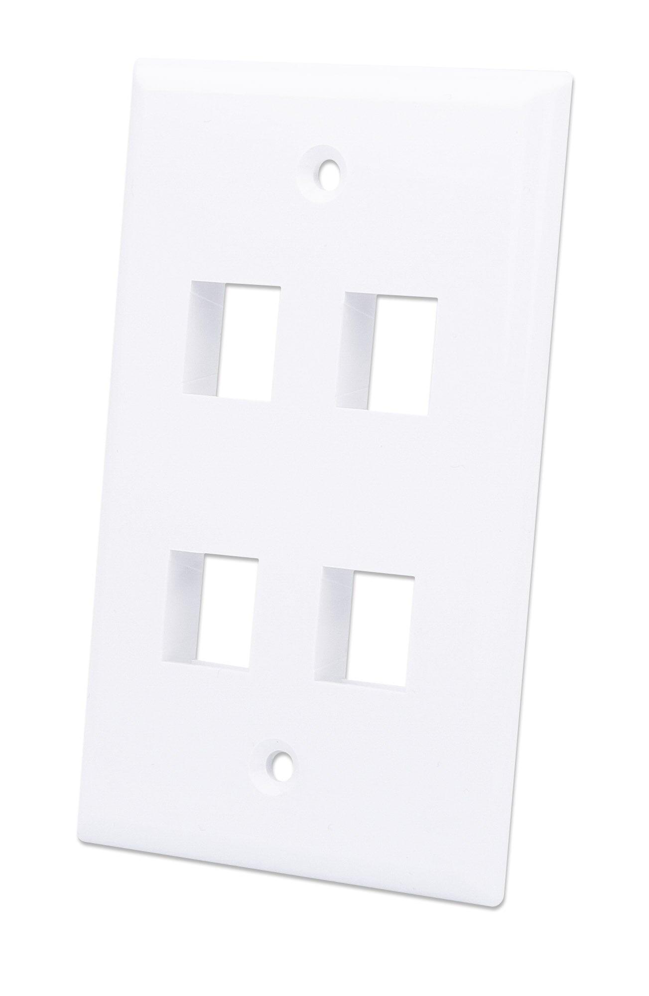 Placca Porta Frutti 4 Posti Mod.503 Bianco