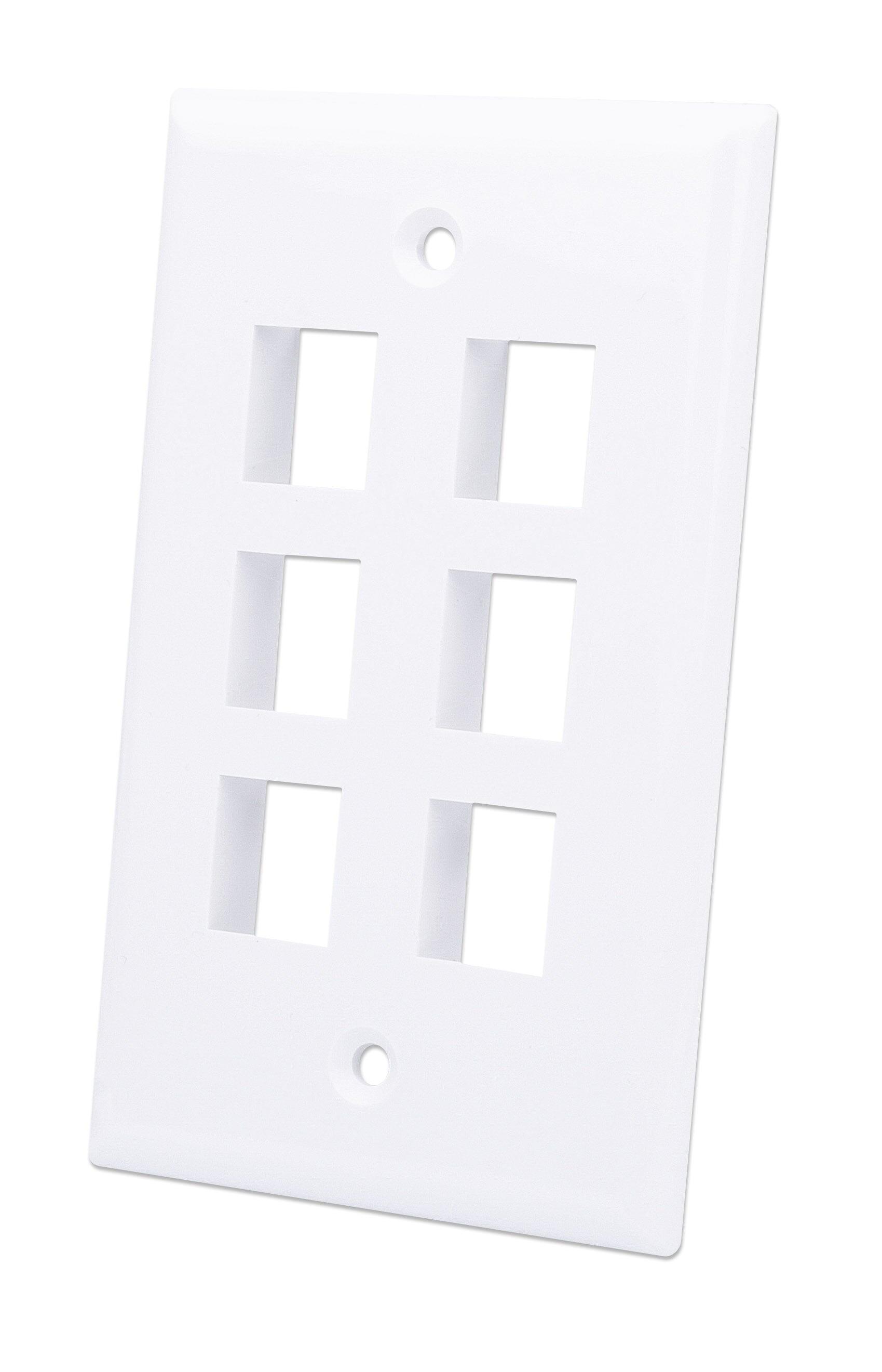 Placca Porta Frutti 6 Posti Mod.503 Bianco