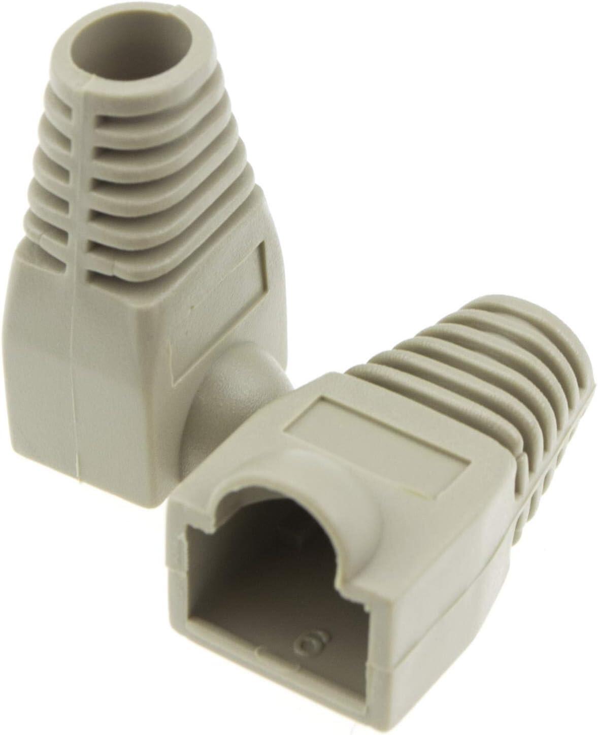 Copriconnettore per Plug RJ45 6.0 mm Grigio 10 pz