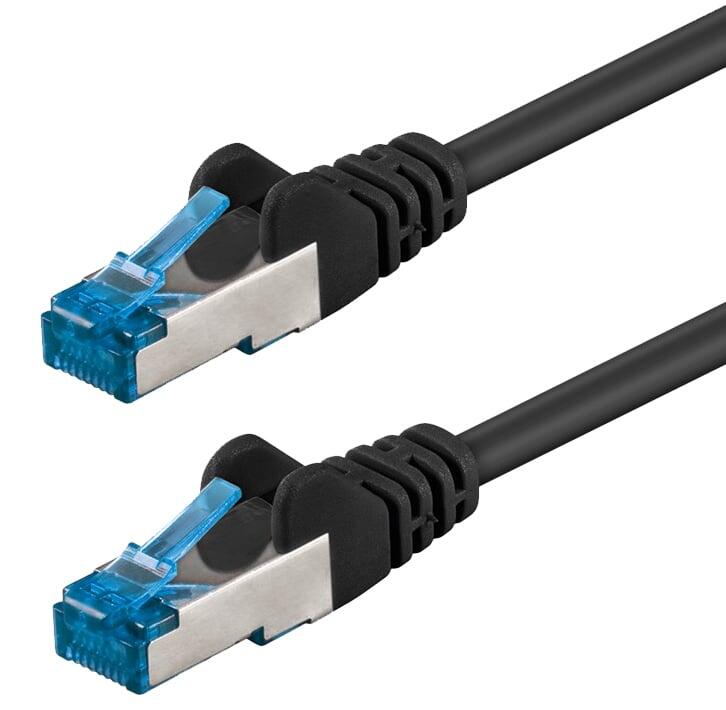 Cavo di Rete Patch in Rame Cat. 6A S/FTP LSZH 15 m Nero