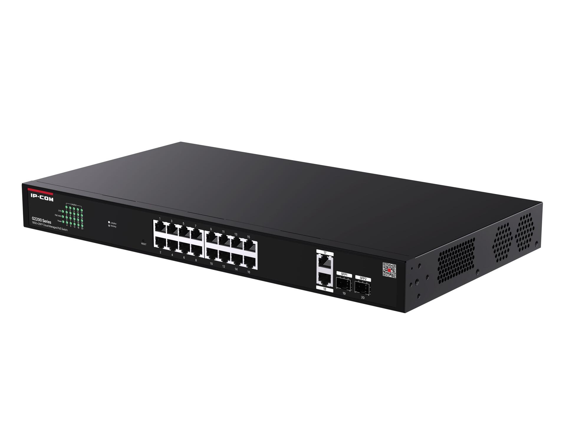 Switch PoE 18GE+2SFP Porte Cloud Managed, G2220P-16